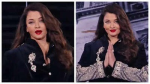 Aishwarya Rai Bachchan Reigns Supreme on Paris Runway in Dazzling Black Gown
Hoặc:
Paris Fashion Week: Aishwarya Rai Bachchan Steals the Show in Shimmering Ensemble