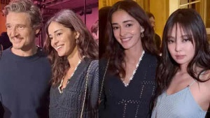 Ananya Panday's Paris Fashion Week: Star-Studded Encounters with Pedro Pascal and Blackpink's Jennie Spark Social Media Frenzy