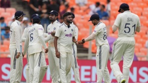 Siraj's Four-Wicket Haul, Rahul's Fifty Dominate Rain-Affected Day 1 as India Restricts Weak West Indies in First Test
OR
India vs West Indies: Siraj Shines with Four Wickets, Rahul Hits Half-Century as Hosts Dominate Day 1 of First Test