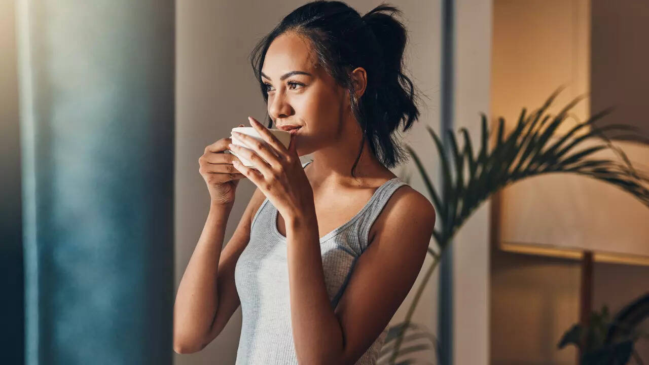 drinking tea